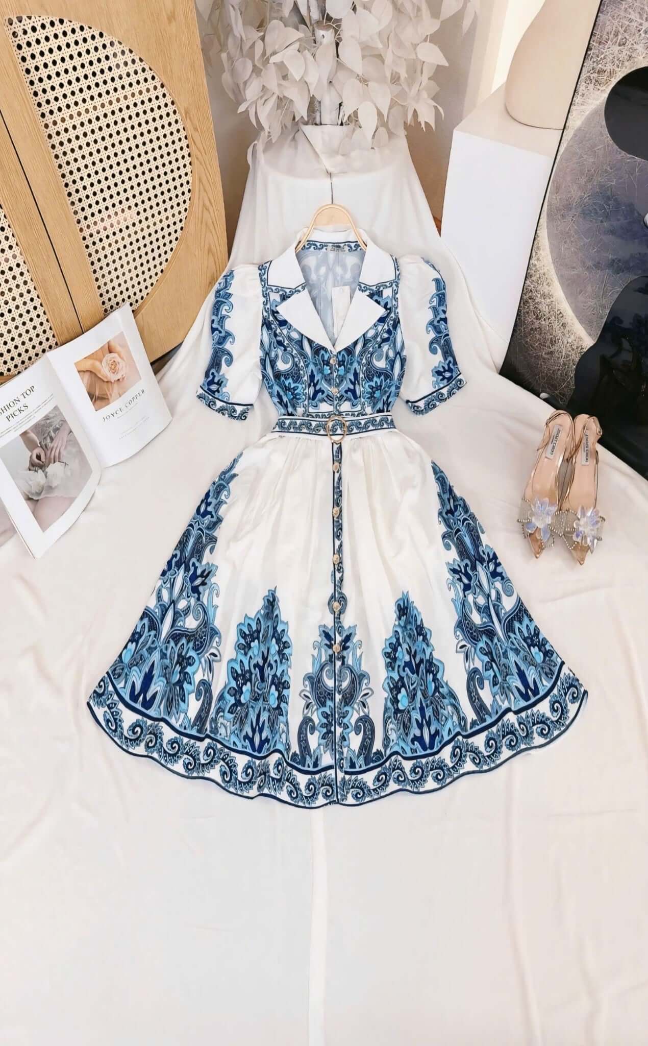 Collared Floral Short Vietnam Ao Dai Party Dress in Marikina – Smartshop