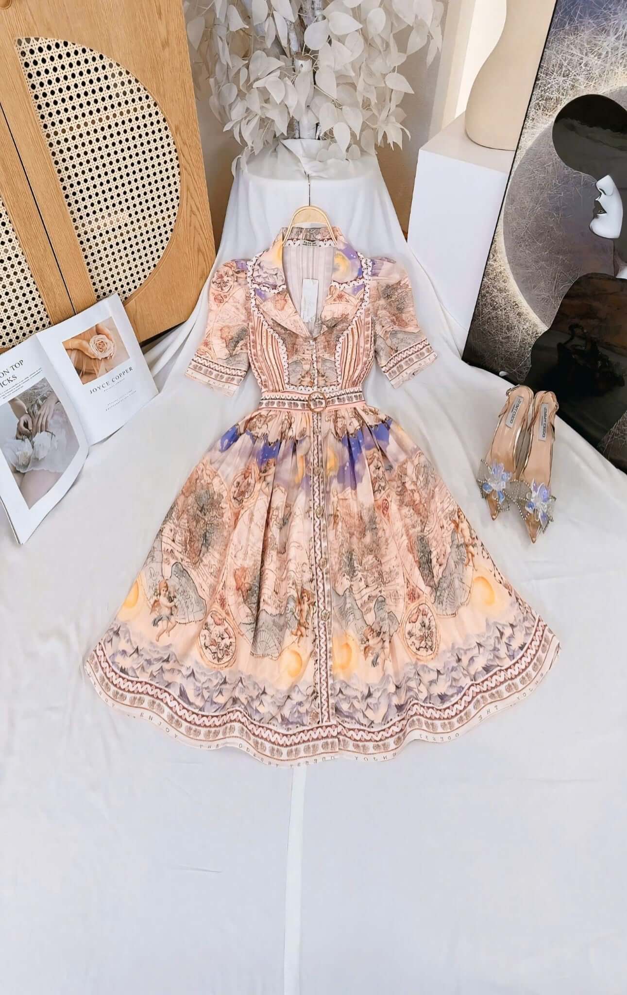 Collared Floral Short Vietnam Ao Dai Party Dress in Marikina Smartshop Collared Floral Short Vietnam Ao Dai Party Dress in Marikina Smartshop