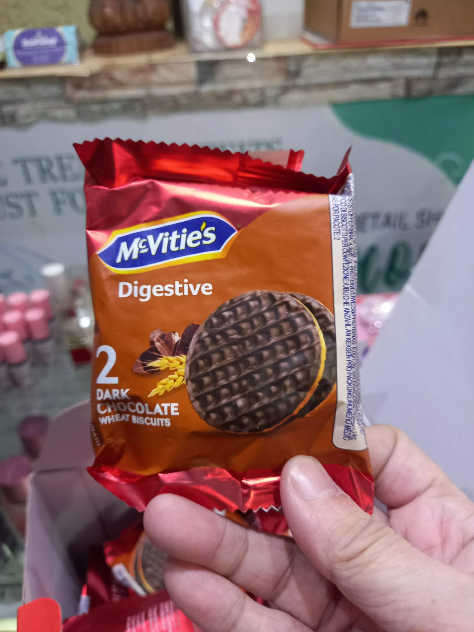 McVitie's Dark Chocolate Digestive Biscuits | Wholesome 2-Biscuit Snack Pack