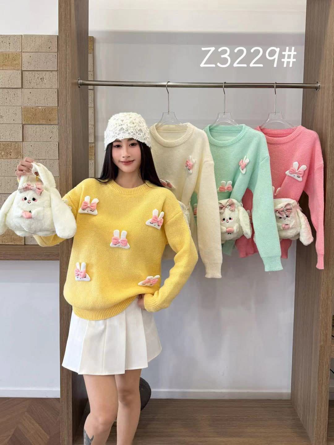 Preorder Korean Bunny Motif Knit Sweaters | Smartshop
