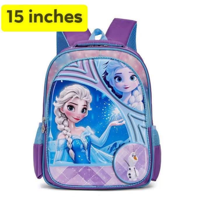 Frozen Elsa 15" School Backpack for Girls | Durable Toddler Travel Bag