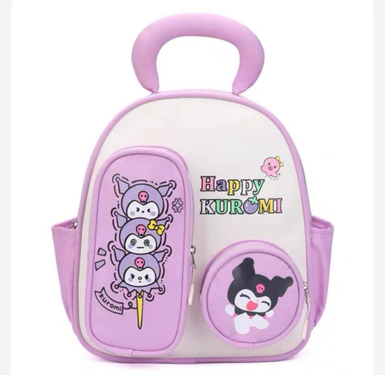 PREORDER 12" Kuromi Purple Mini Backpack | Sanrio-Inspired School Bag for Kids