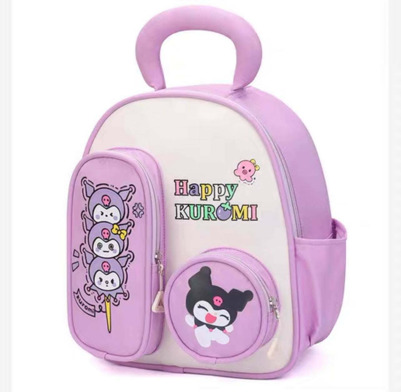PREORDER 12" Kuromi Purple Mini Backpack | Sanrio-Inspired School Bag for Kids