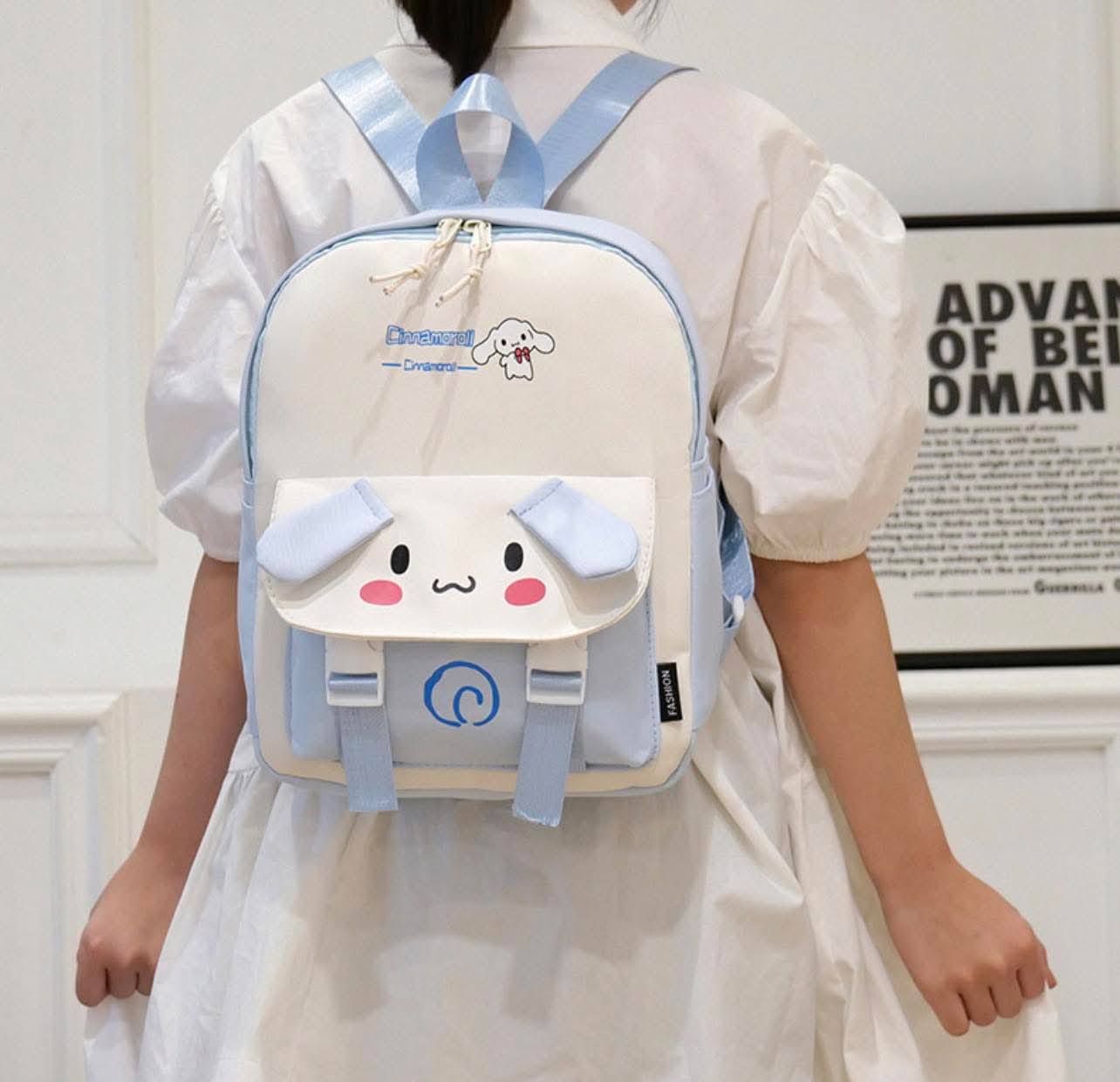 Smartshop Pre-Order: 12" Character School Bags | Kuromi & Cinnamoroll Designs