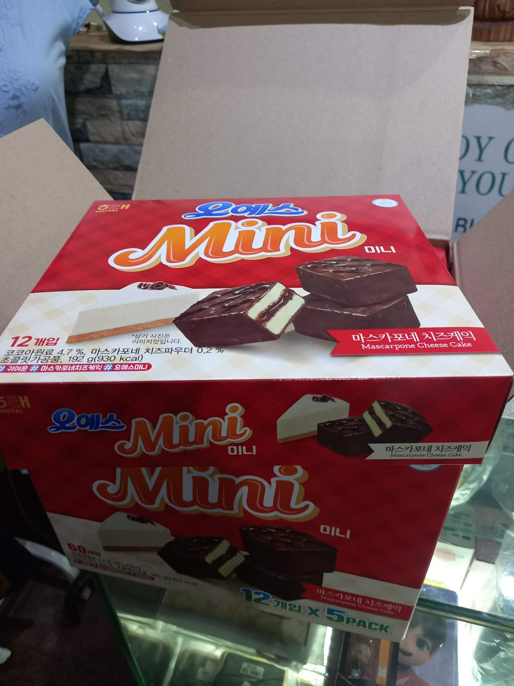Haitai Oh Yes Mini Mascarpone Cheese Cake - 5 packs per single box | Korean Snack