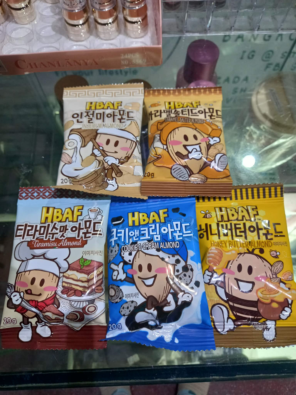 HBAF Korean Seasoned Almonds Mini Packs (20g) - Various Flavors