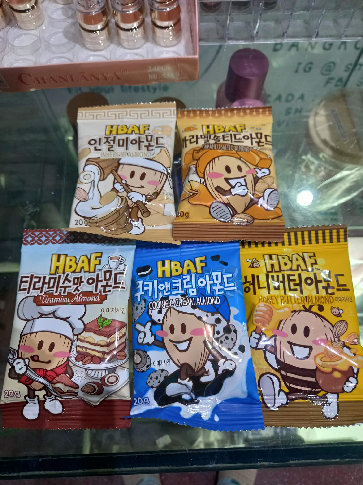 HBAF Korean Seasoned Almonds Mini Packs (20g) - Various Flavors